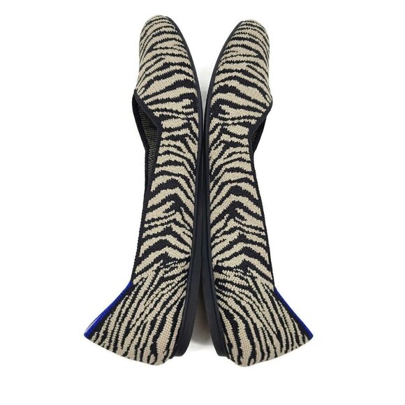 Rothy's The Flat Zebra Print Womens 10.5 Shoes Ballet Retired - Picture 4 of 9
